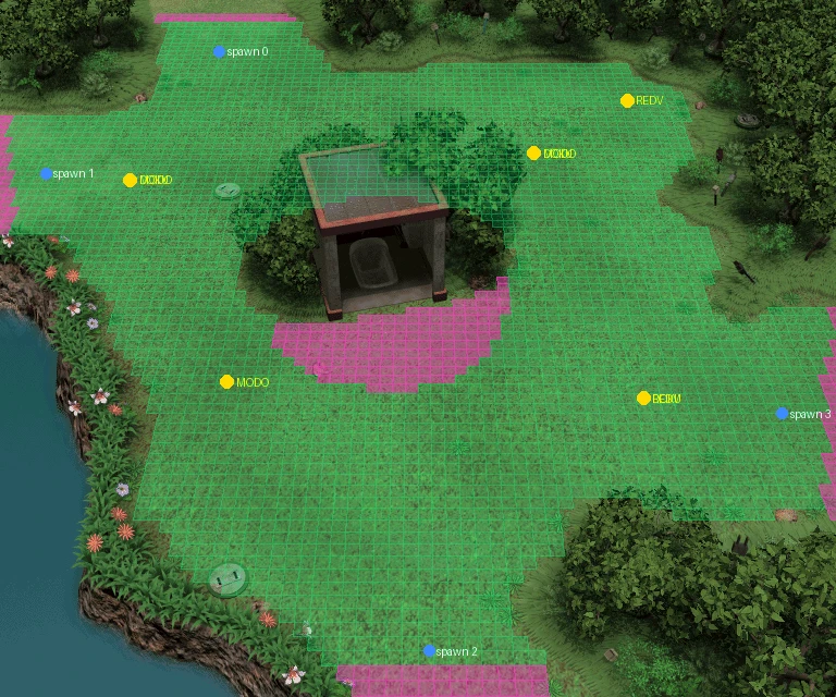Native Forest con su grilla